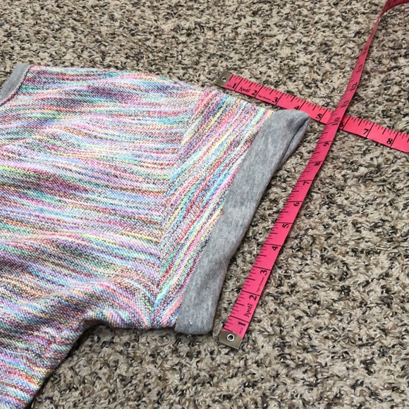 Anthropologie Saturday Sunday Top Size XL Multicolored Rainbow Knit Pullover - Picture 10 of 10